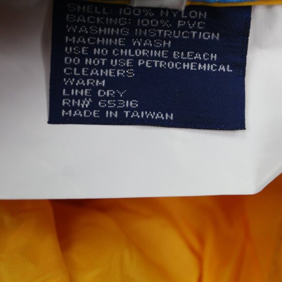 High Seas Coastal Suit NWT Adult Medium Yellow Nylon Lightweight YS-8000 - Picture 10 of 13